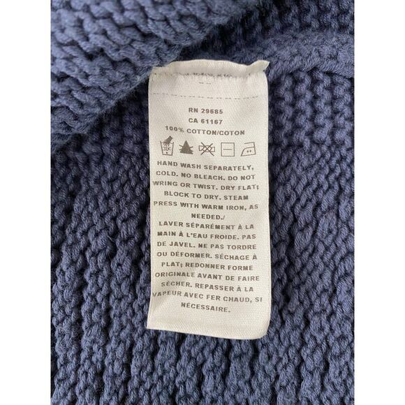 Pendleton Women's L Navy Blue Heavyweight Short Sleeve Pullover Sweater - Picture 7 of 7